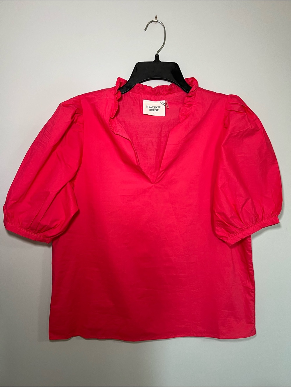 Hyacinth House Pink Cotton Blouse Size M